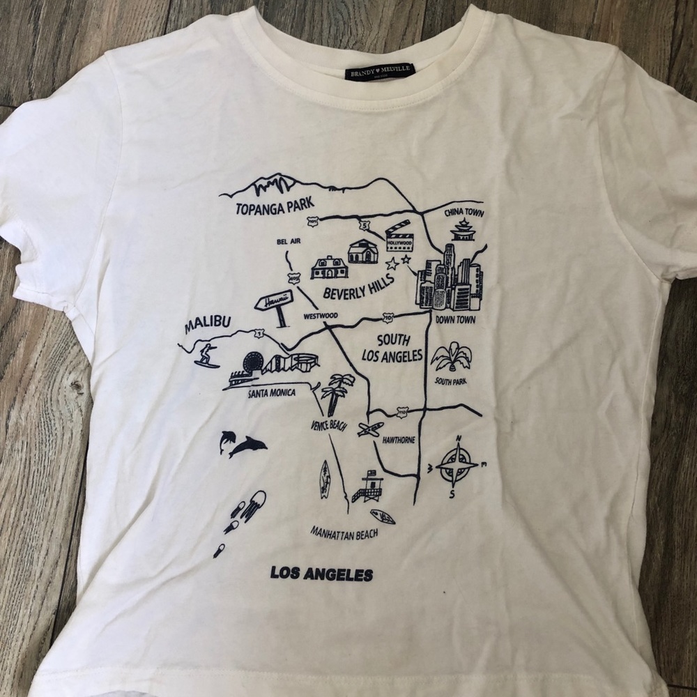 White tee shirt Los Angeles